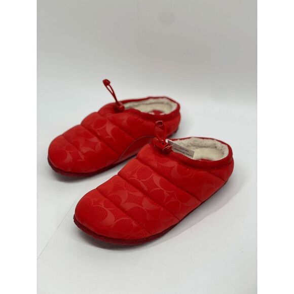 COACH Women's Rachelle Slip-On Slippers - Miami Red 6.5B - Picture 1 of 8
